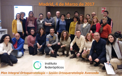 Curso Avanzado Ortoqueratología FEDERÓPTICOS – Madrid 4 Febrero 17