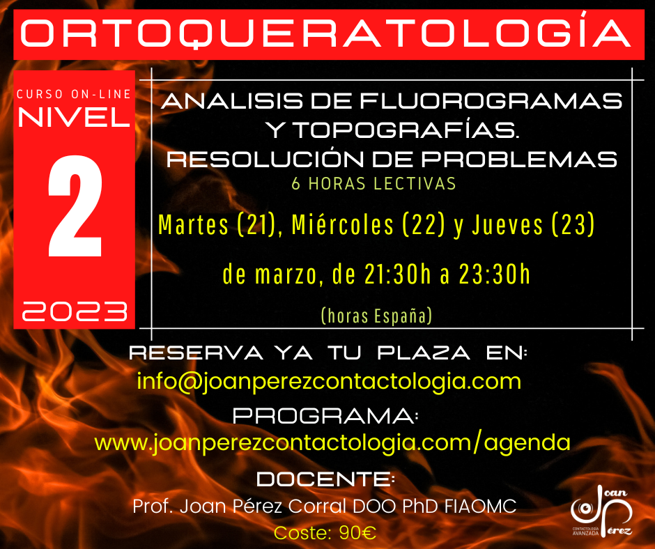 formación ortoqueratologia Joan Pérez Corral